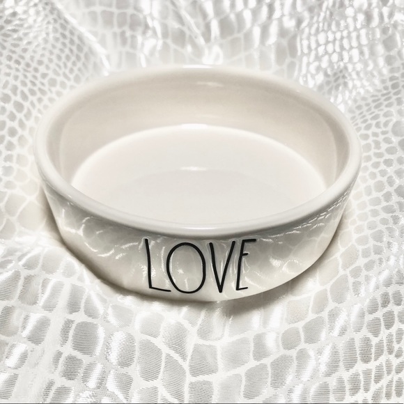 Rae Dunn Other - 🆕 Rae Dunn LOVE Ceramic Pet Bowl